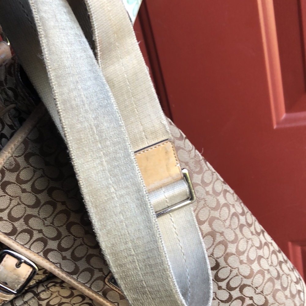 COACH Signature Voyager Khaki Bag - Picture 10 of 10